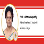 Interview Prof Lalita Ganapathy Admissions head Acadmin at Montfort College